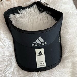 NWT Adidas Unisex Aeroready Superlite 2 Visor Black Hat